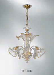 Crystalchandelier mit 24 Karat vergoldete Dekoration drei Lichter